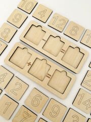 Ahşap Iki Işlem Puzzle ( Toplama,çıkarma )
