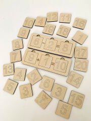 Ahşap Iki Işlem Puzzle ( Toplama,çıkarma )